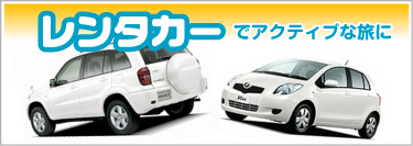 レンタカーでアクティブな旅を
